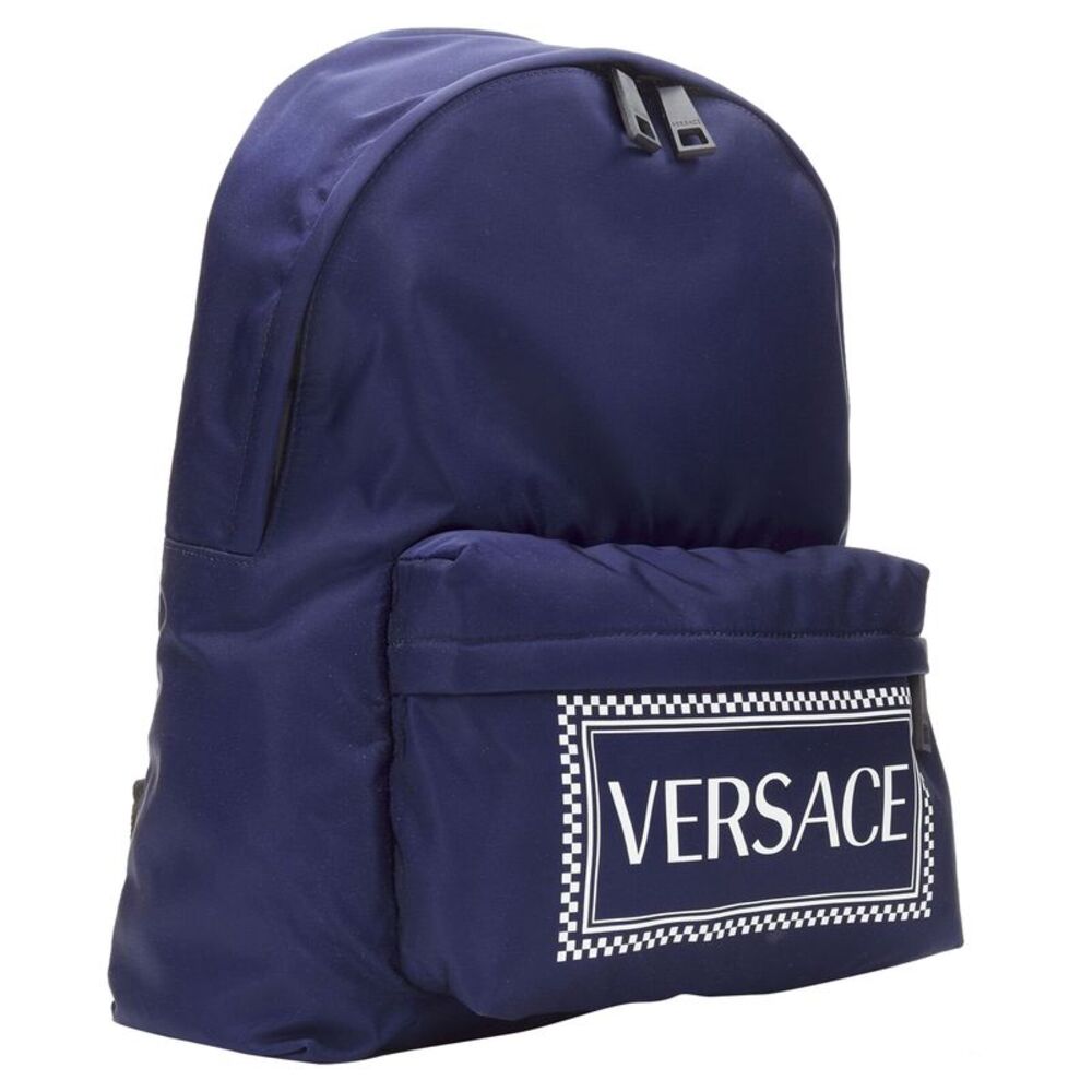 Versace Logo Nylon Backpack